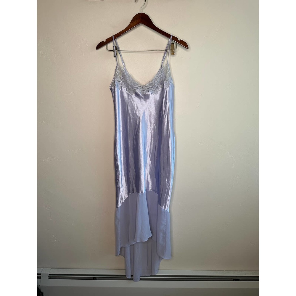 Vintage Y2K Nine & Company Lilac Purple Satin Dress Nighty Lingerie